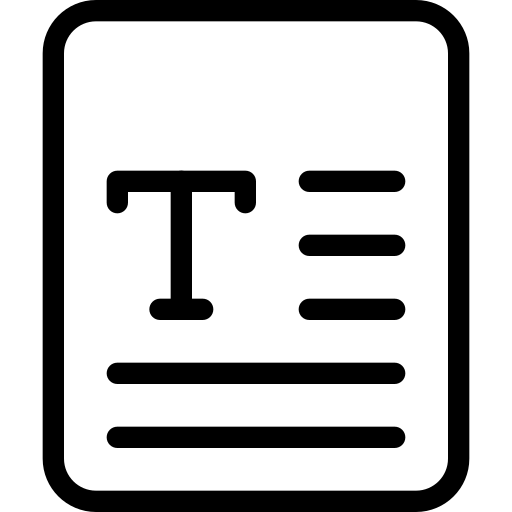Text preview icon